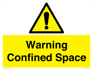 Warning Confined Space